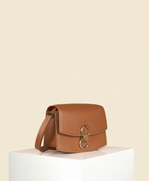 Bolsas Crossbody Cafuné Small Pendulum Feminino Marrom | EOP8487MV