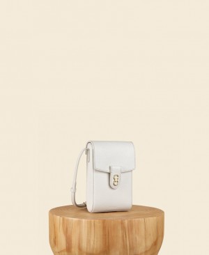 Bolsas Crossbody Cafuné Trunk Box Feminino Branco | LYW6938AC