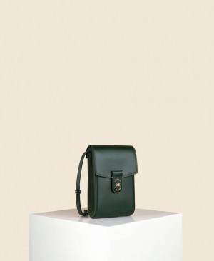 Bolsas Crossbody Cafuné Trunk Box Feminino Verdes Escuro | JCC9423IO