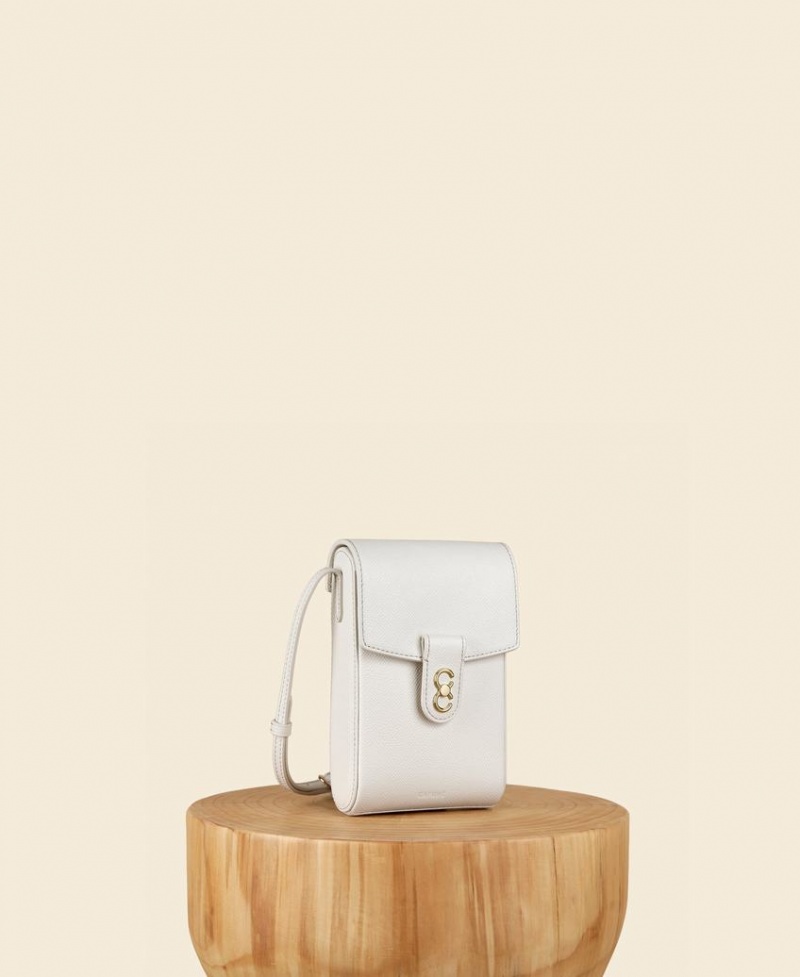 Bolsas Crossbody Cafuné Trunk Box Feminino Branco | LYW6938AC